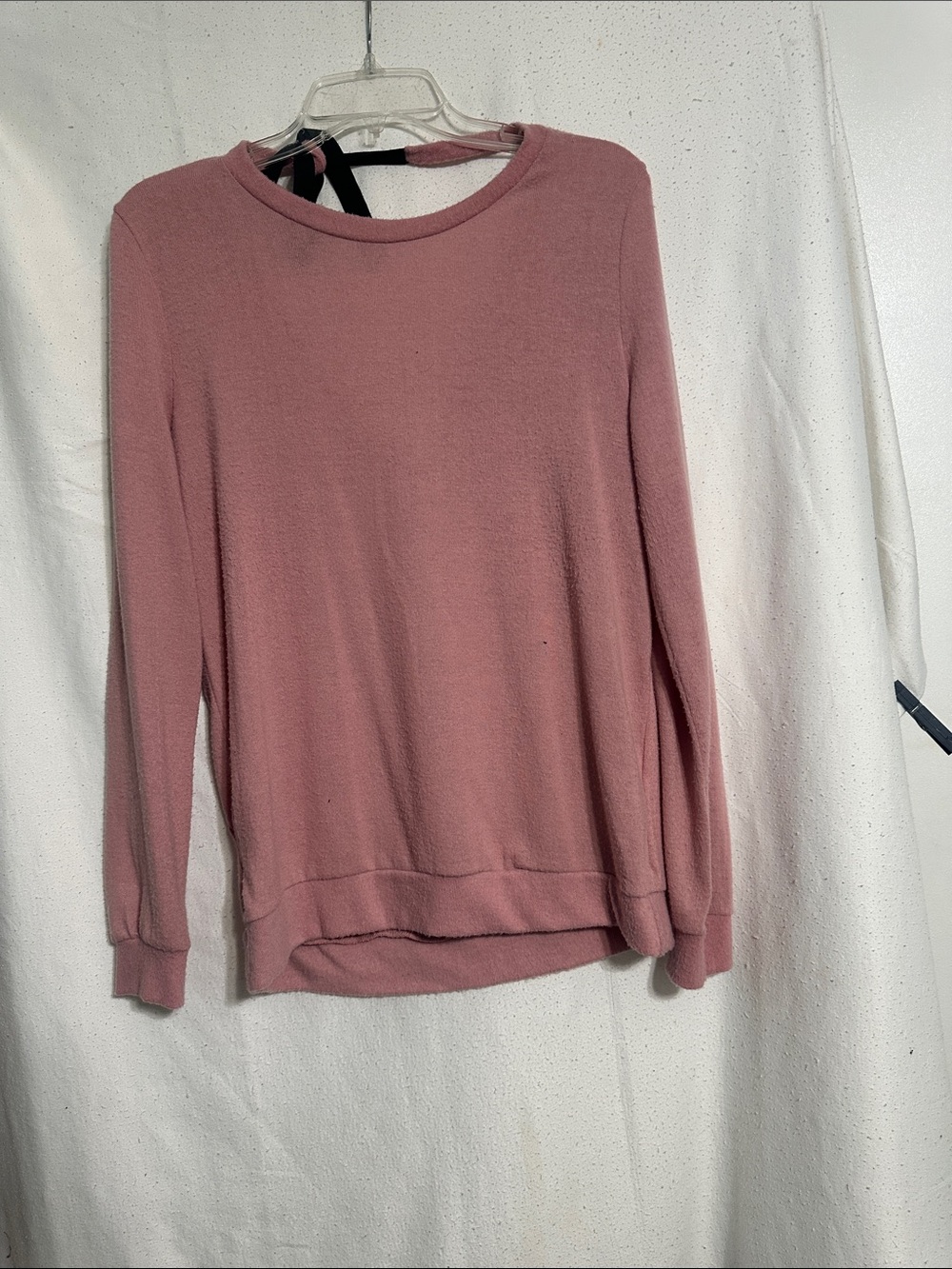 iris.  Dusty Rose Crewneck Long-Sleeve Sweater